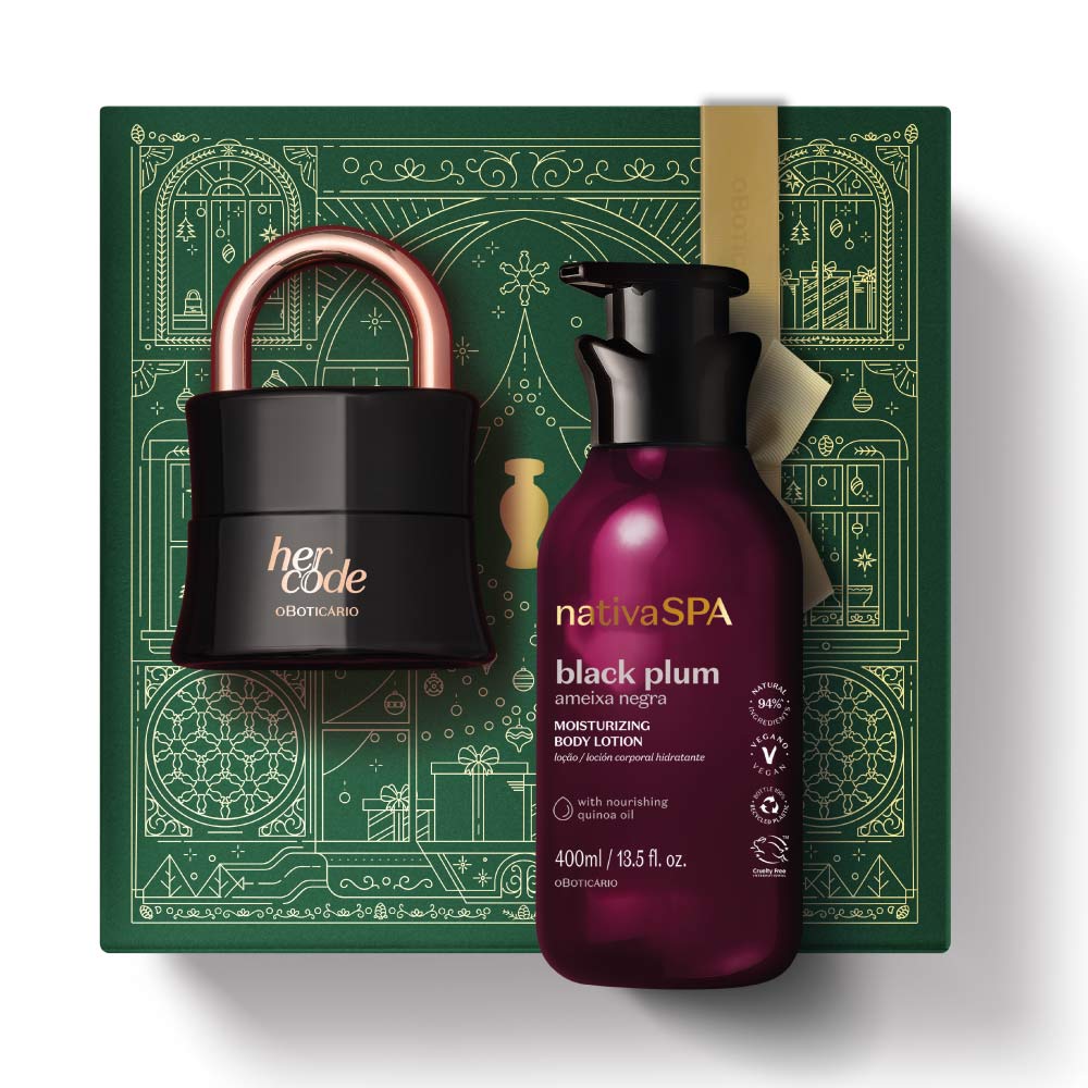 Kit de Noël Her Code Black Plum