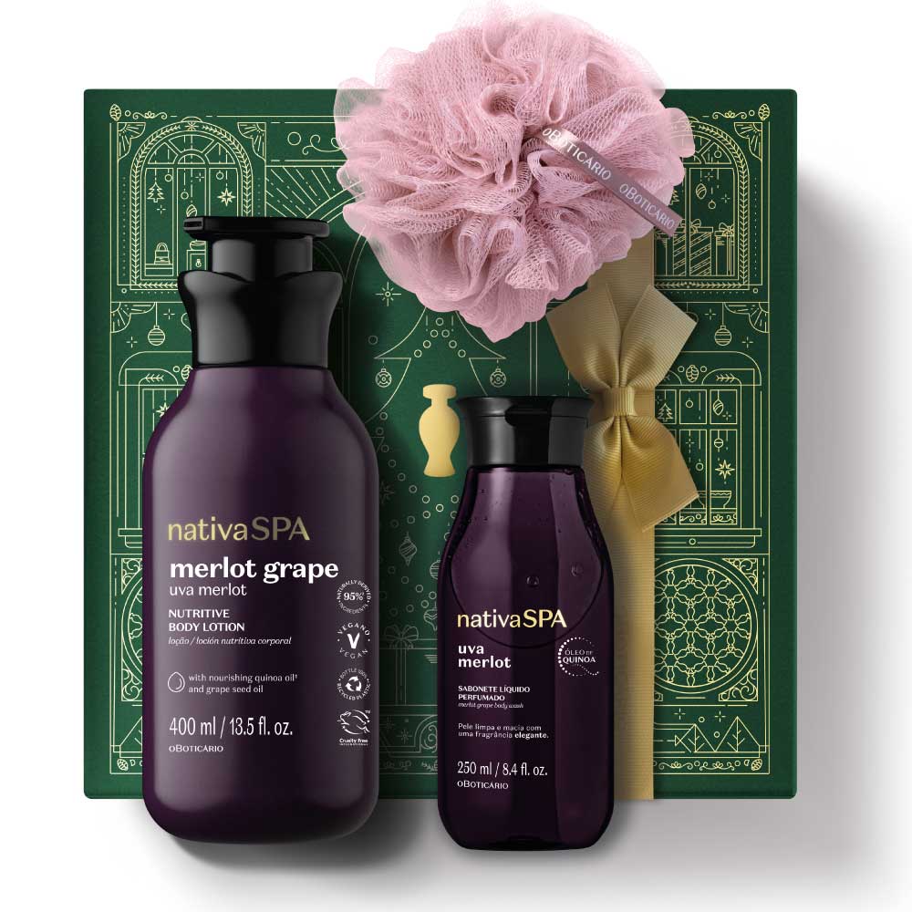 Kit de Noël Nativa SPA Raisin Merlot