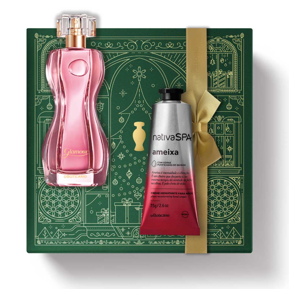 Coffret cadeau de Noël Glamour Parfum + Prune