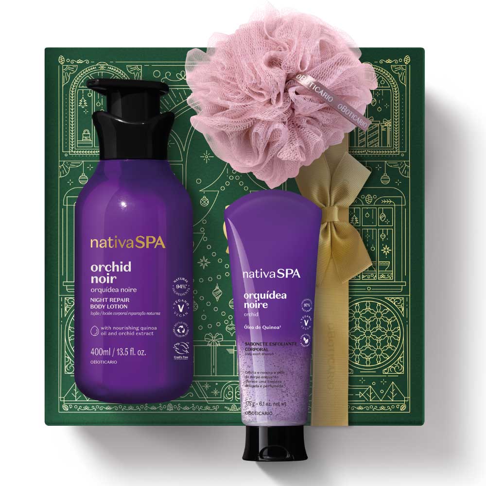 Coffret Hydratation de Noël Nativa SPA Orchidée Noire