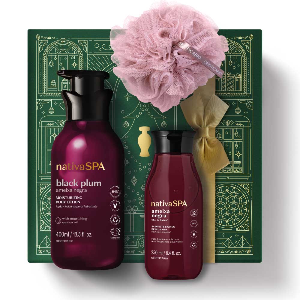 Kit de soin Nativa SPA Black Plum Christmas