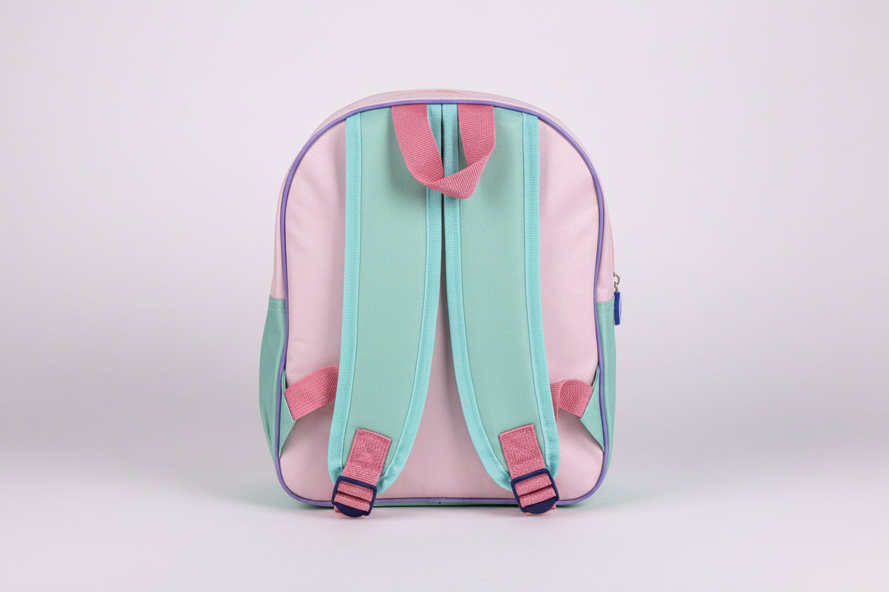 Sac à dos Disney Stitch original, motif arc-en-ciel et poche transparente
