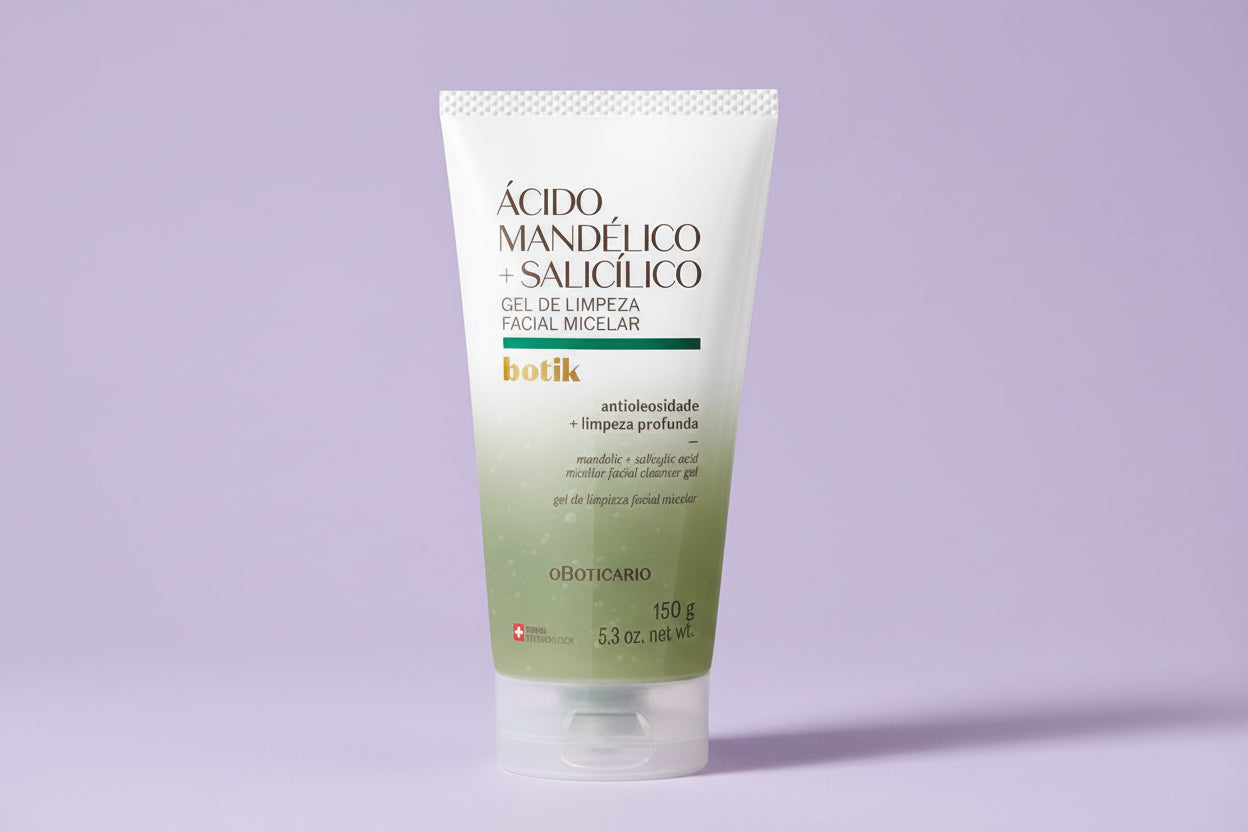 Gel de Nettoyage Facial Micellaire
Acide Mandélique + Salicylique Botik-150 g