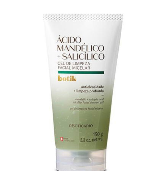 Gel de Nettoyage Facial Micellaire
Acide Mandélique + Salicylique Botik-150 g
