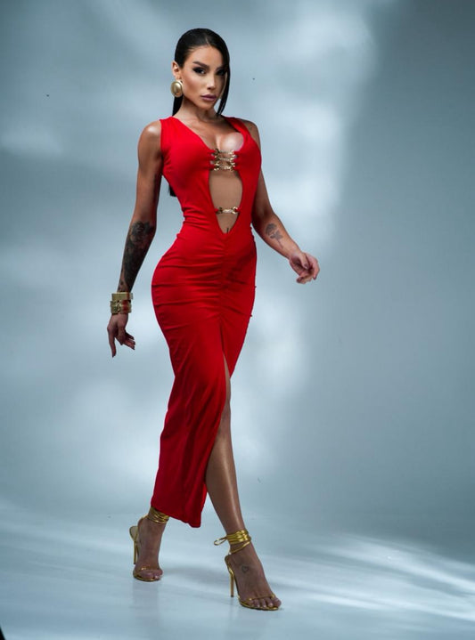 Robe Cessi rouge