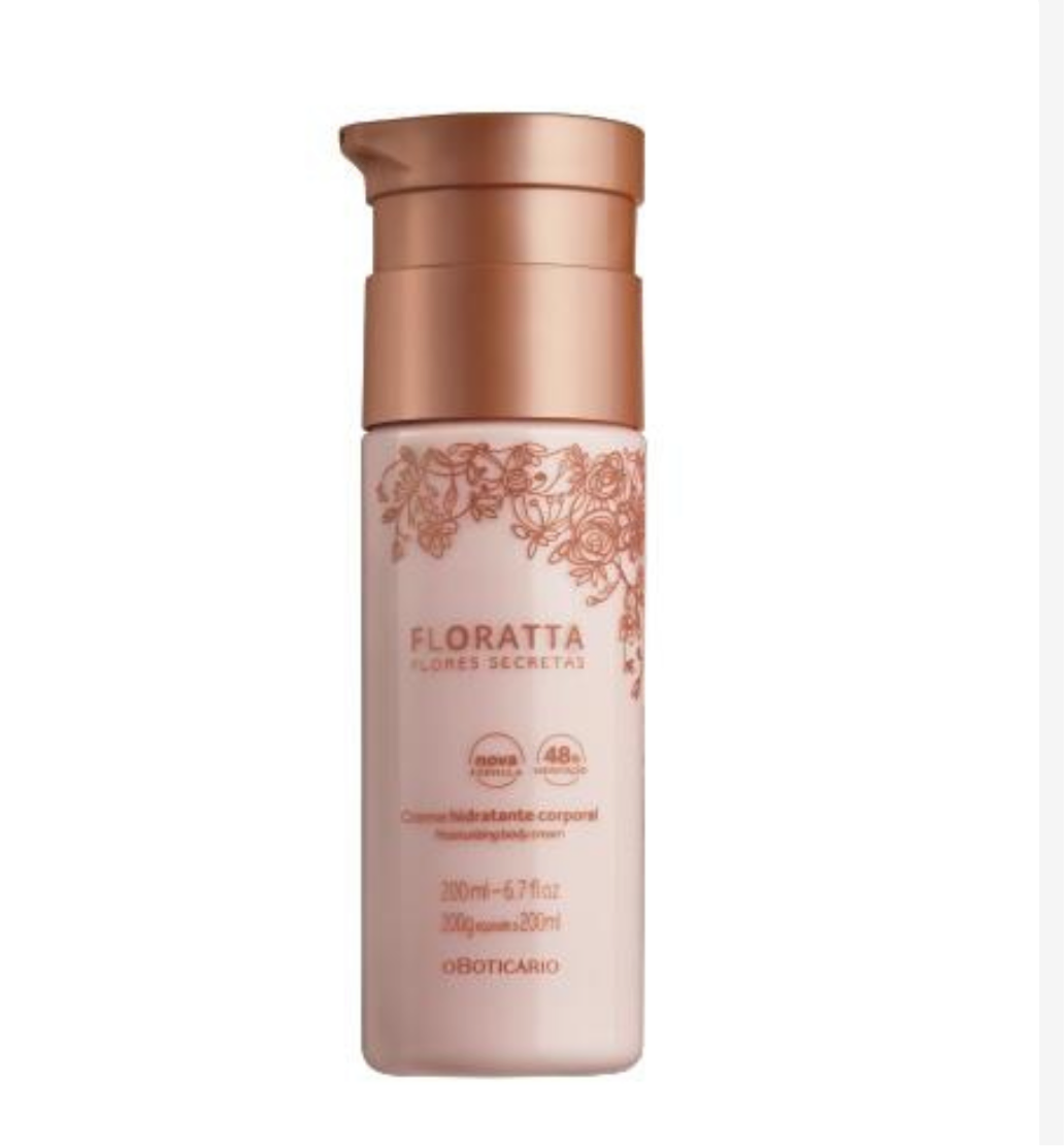 Crème hydratante corporelle, Floratta fleur sécrète, 200g