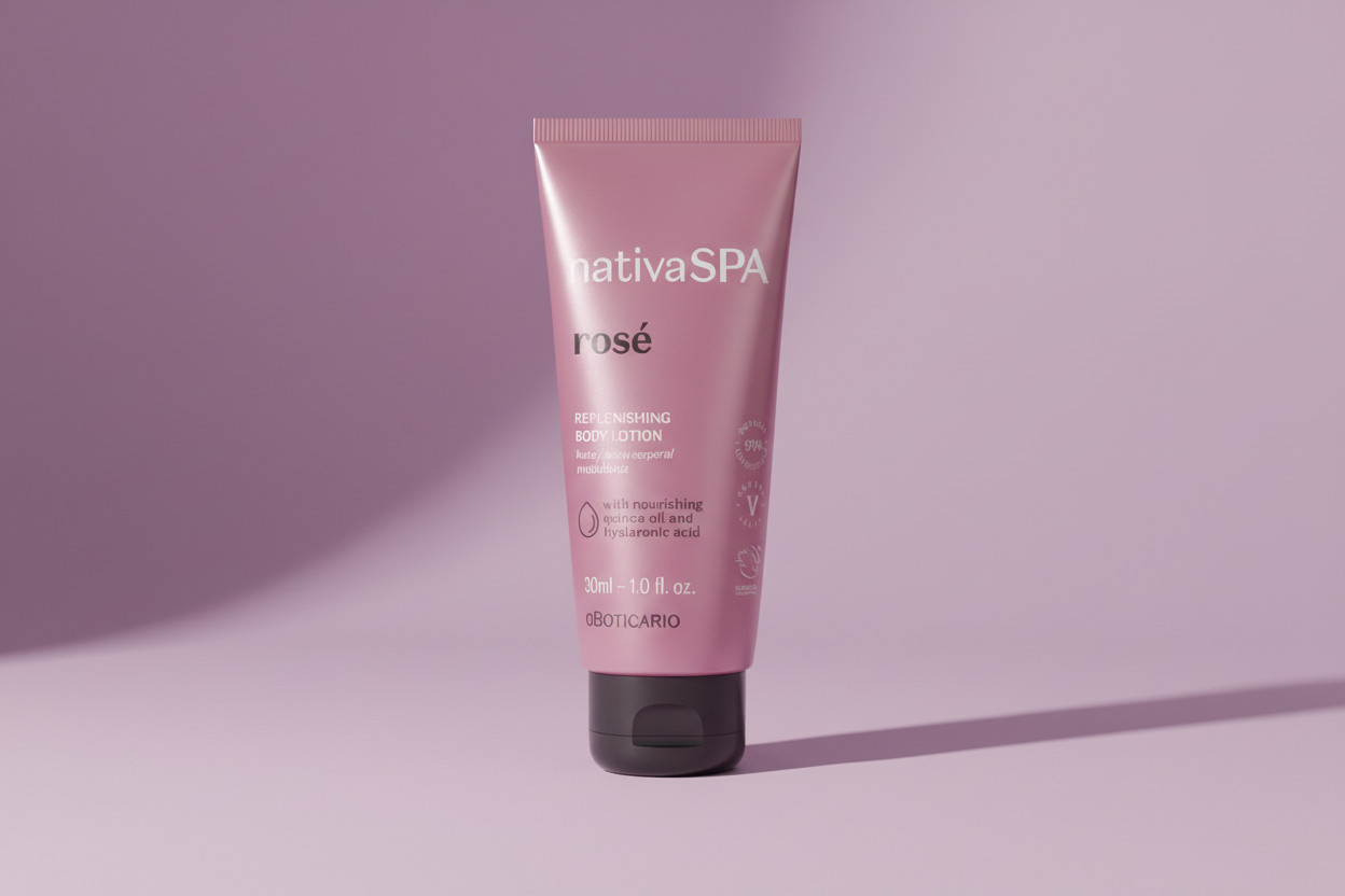 Mini Lotion Revitalisante Corps Nativa Spa Rosé, 30 ml