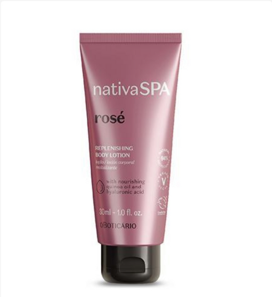 Mini Lotion Revitalisante Corps Nativa Spa Rosé, 30 ml