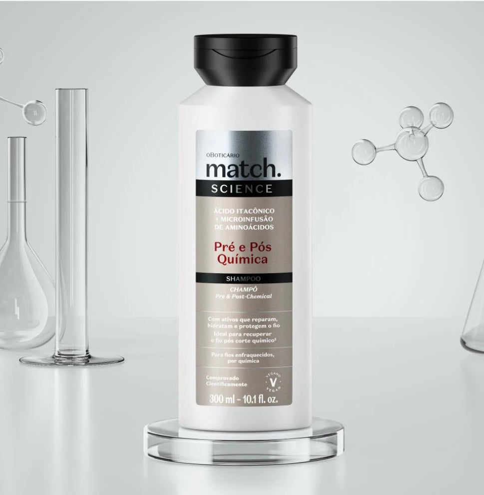 Shampoing pré et post-traitement chimique Match Science, 300 ml