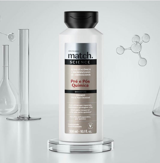Shampoing pré et post-traitement chimique Match Science, 300 ml