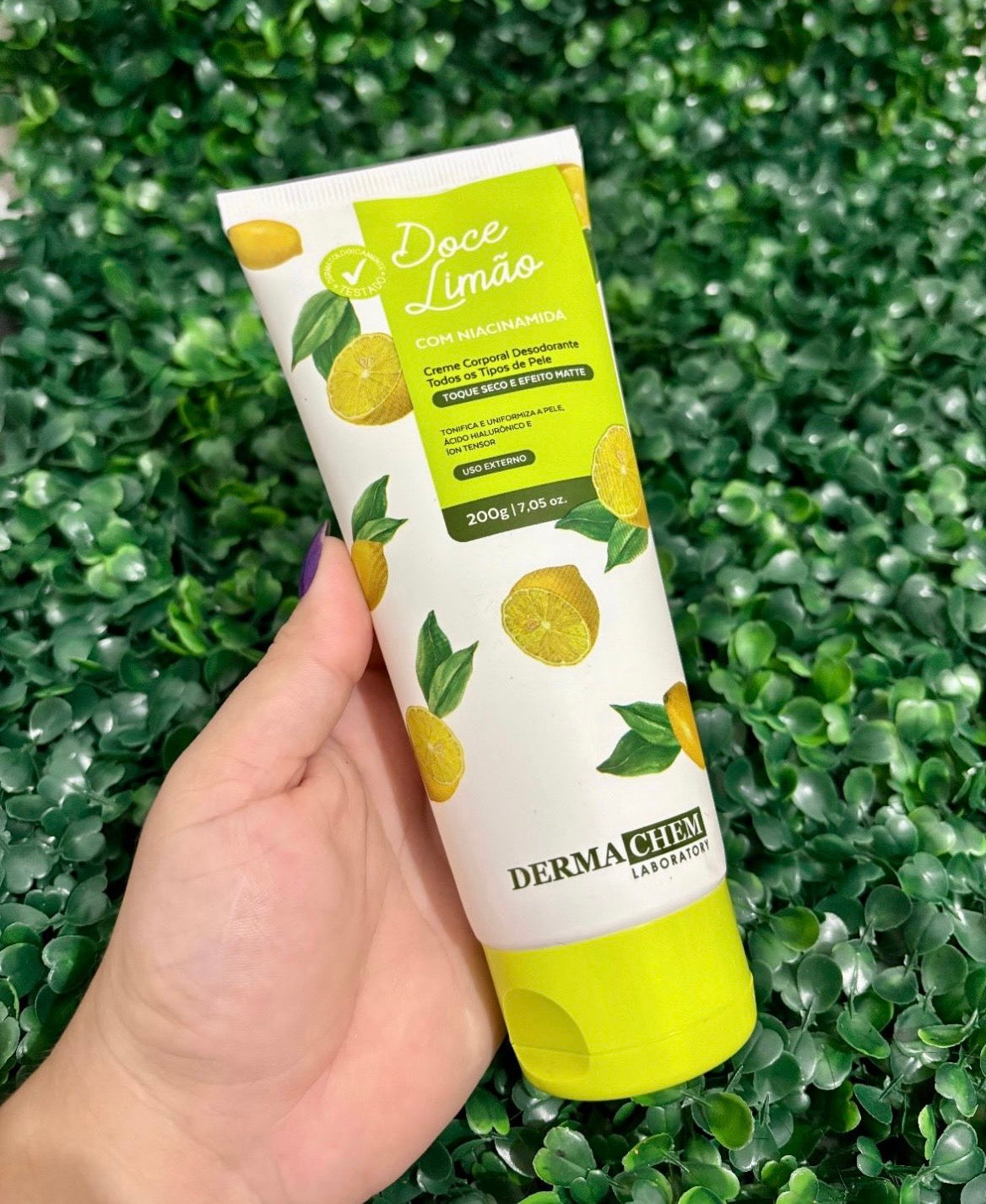 🧴 Crème Corporelle Déodorante Doce Limão – Derma Chem Laboratory