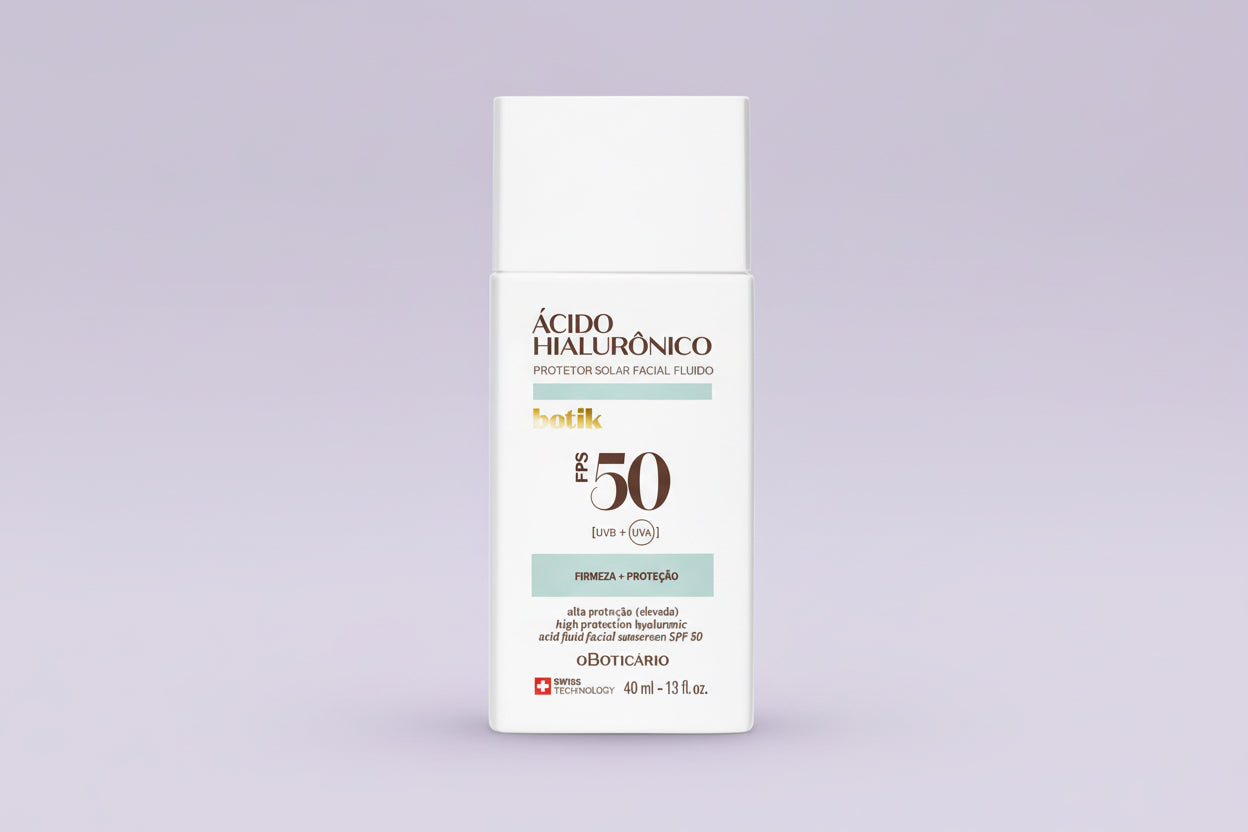 Fluide Solaire Visage SPF 50 Botik à l’Acide Hyaluronique, 40 ml