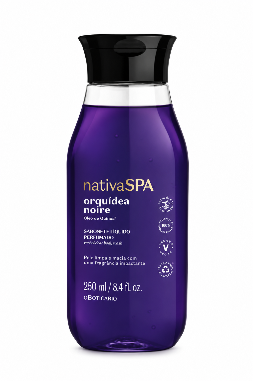 Savon liquide parfumé Nativa Spa Orchidée Noire – 250 ml