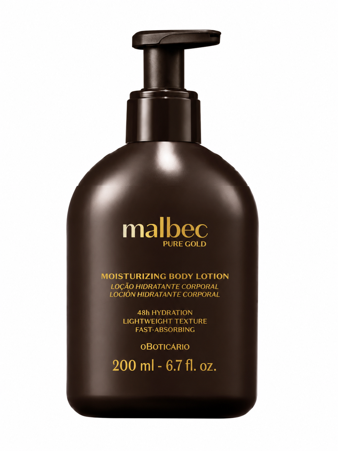 Lotion Hydratante Malbec Pure Gold, 200 ml