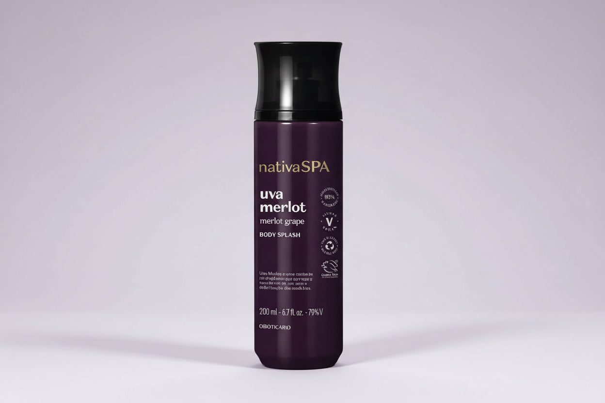 Body Splash Nativa Spa, Raisin Merlot - 200ml
