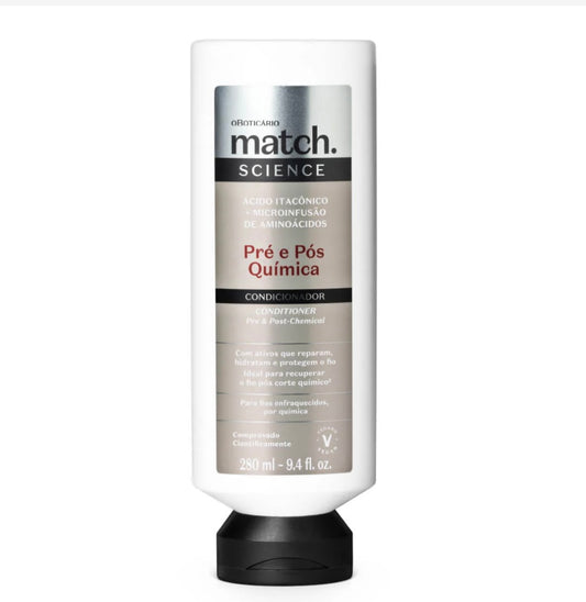 Match Science Après-shampoing pré et post-traitement chimique, 280 ml