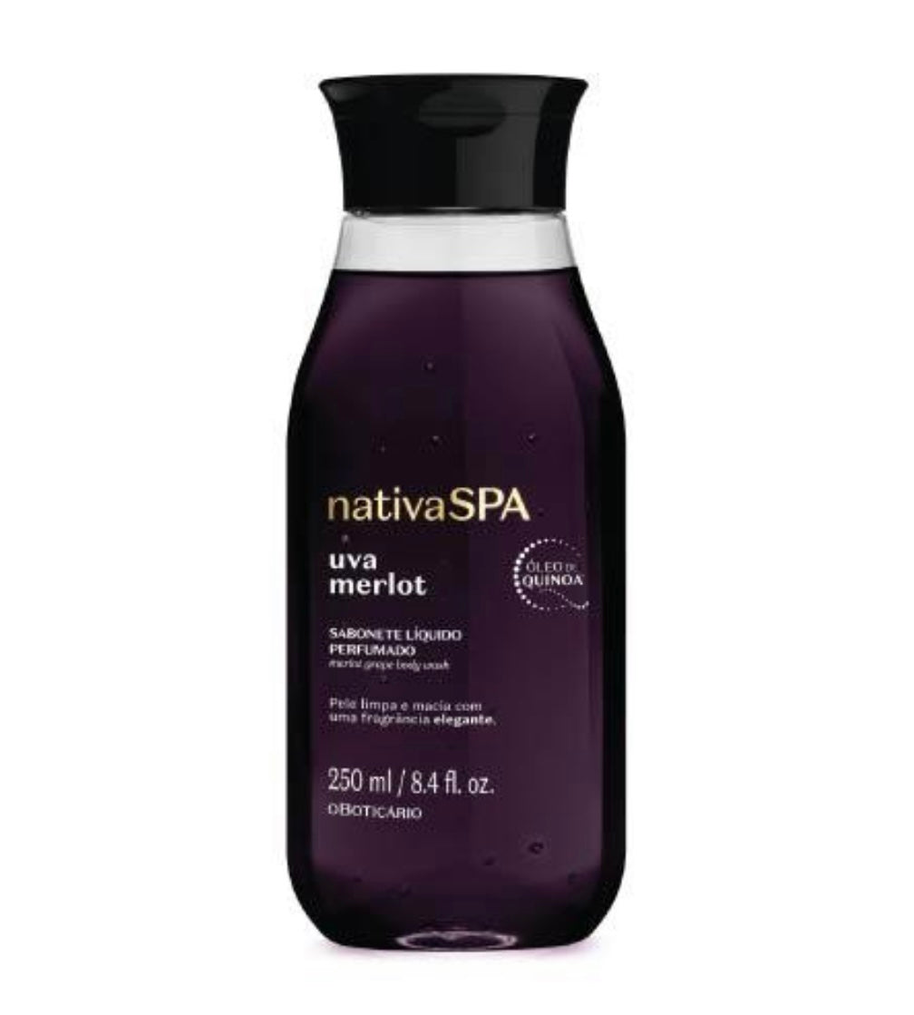 Savon Liquide Parfumée Nativa Spa, Raisin Merlot - 250ml