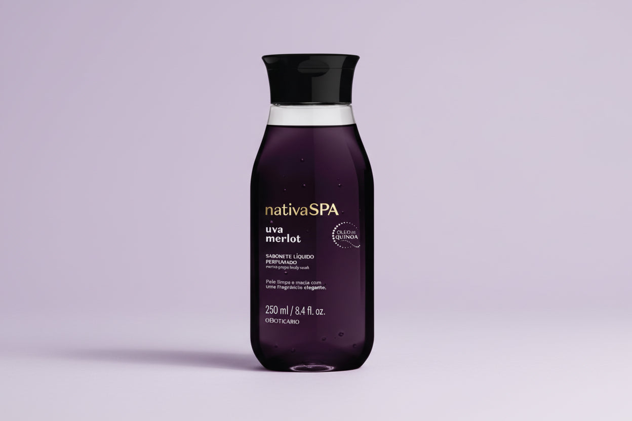 Savon Liquide Parfumée Nativa Spa, Raisin Merlot - 250ml