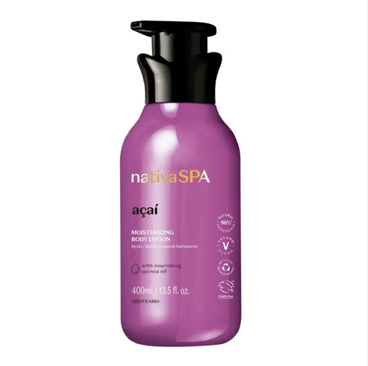 Lotion hydratante à l'açaï Nativa SPA, 400 ml