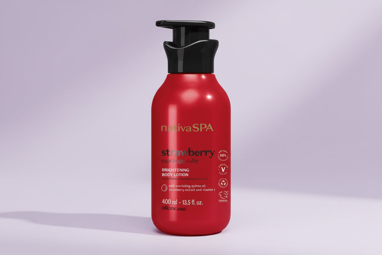 Lotion corporelle hydratante Nativa Spa Ruby Strawberry, 400 ml