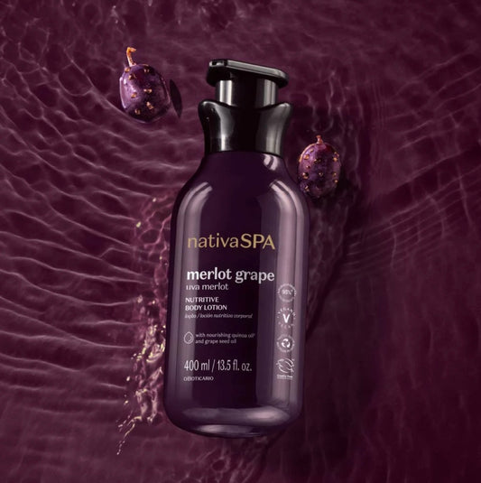 Lotion Hydratante Corporelle Nativa Spa, Raisin Merlot , 400ml