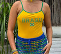 Maillot Brésil avec Fond Jaune