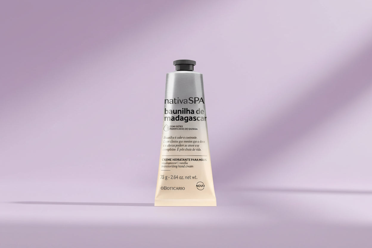 Crème pour les mains à la vanille de Madagascar Nativa Spa, 75 g