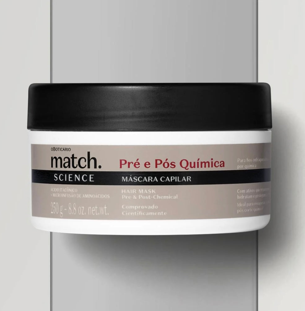 Masque capillaire pré et post-traitement chimique Match Science, 250 g