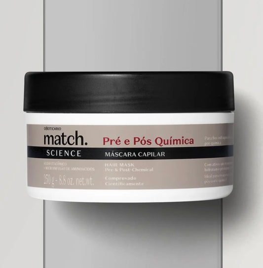 Masque capillaire pré et post-traitement chimique Match Science, 250 g