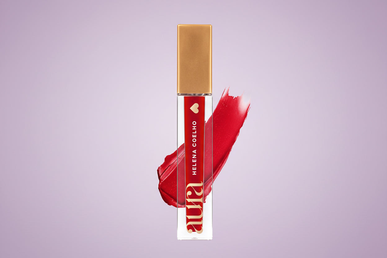 Rouge à lèvres liquide mat aura de Helena Coelho, 4ml-Couleur Rouge Indestructible
