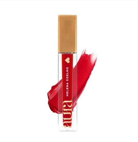 Rouge à lèvres liquide mat aura de Helena Coelho, 4ml-Couleur Rouge Indestructible