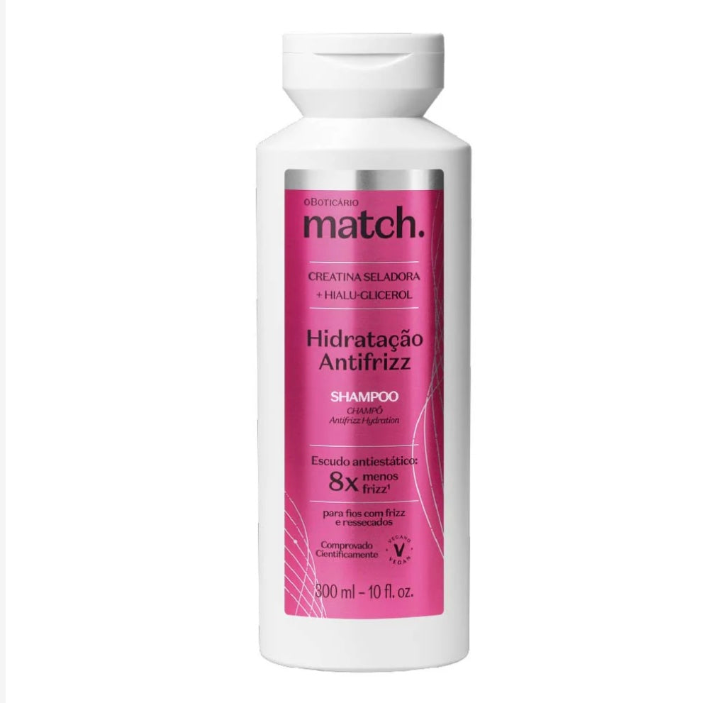 Shampoing hydratant anti-frisottis Match, 300 ml