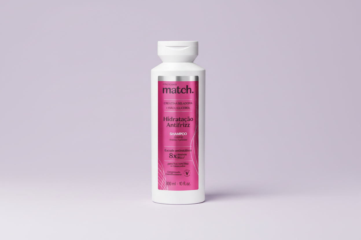 Shampoing hydratant anti-frisottis Match, 300 ml