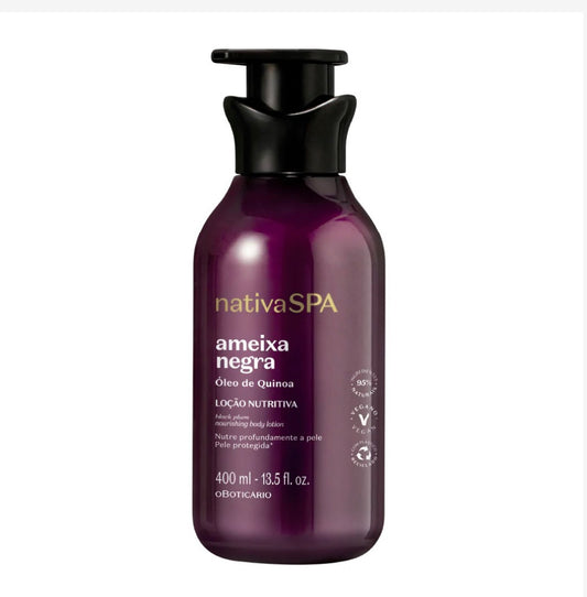 Lotion hydratante à la prune noire Nativa Spa, 400 ml