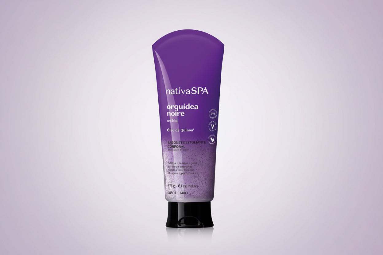 Nativa Spa Orquídea Noire Savon exfoliant pour le corps, 175 ml