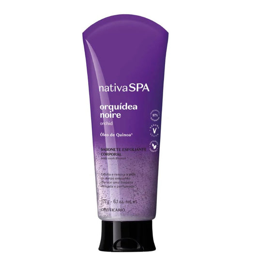 Nativa Spa Orquídea Noire Savon exfoliant pour le corps, 175 ml
