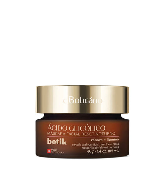 Masque visage réparateur de nuit à l'acide glycolique Botik, 40 g