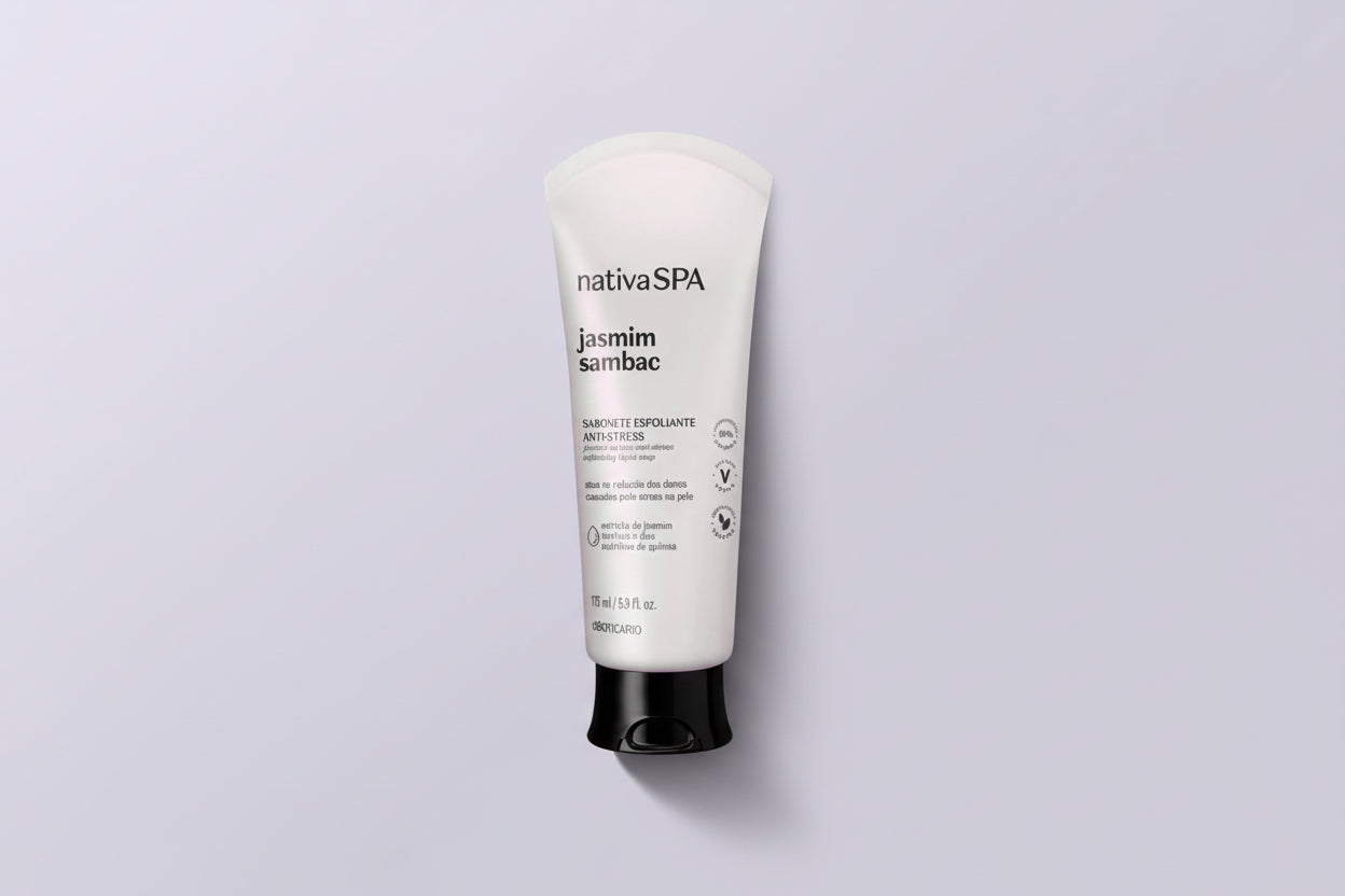Nativa Spa Savon liquide exfoliant au jasmin Sambac, 175 ml