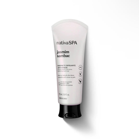 Nativa Spa Savon liquide exfoliant au jasmin Sambac, 175 ml