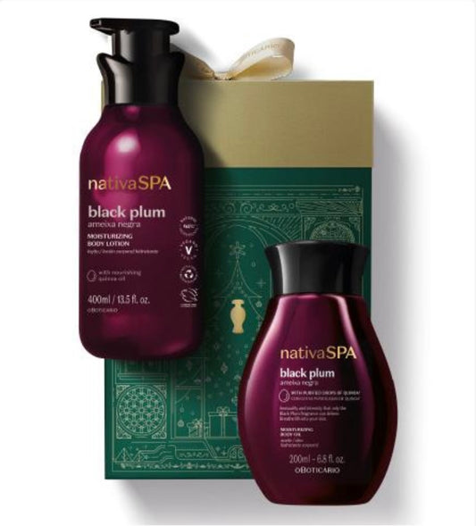 Coffret de Noël Nativa SPA Huile de Prune Noire