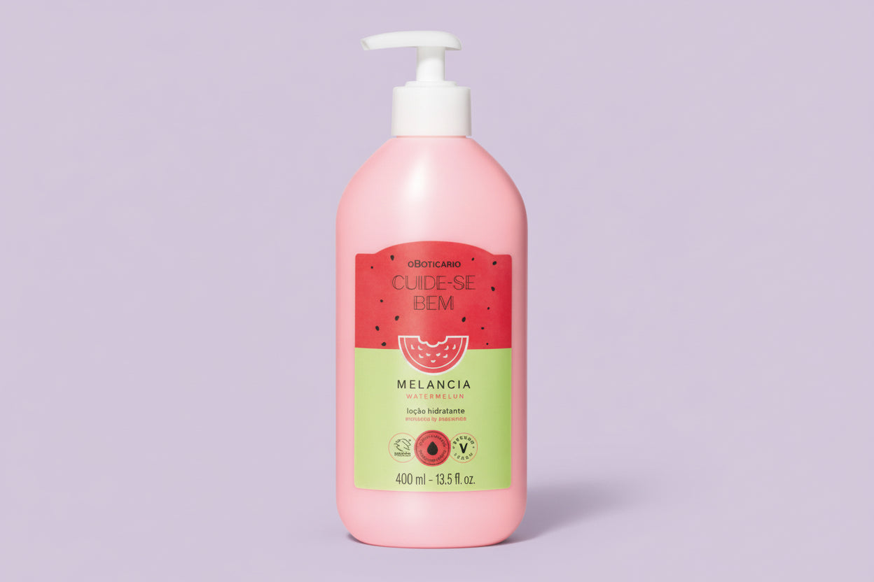 Lotion Hydratante Corporelle Cuide-se Bem Pastèque, 400 ml