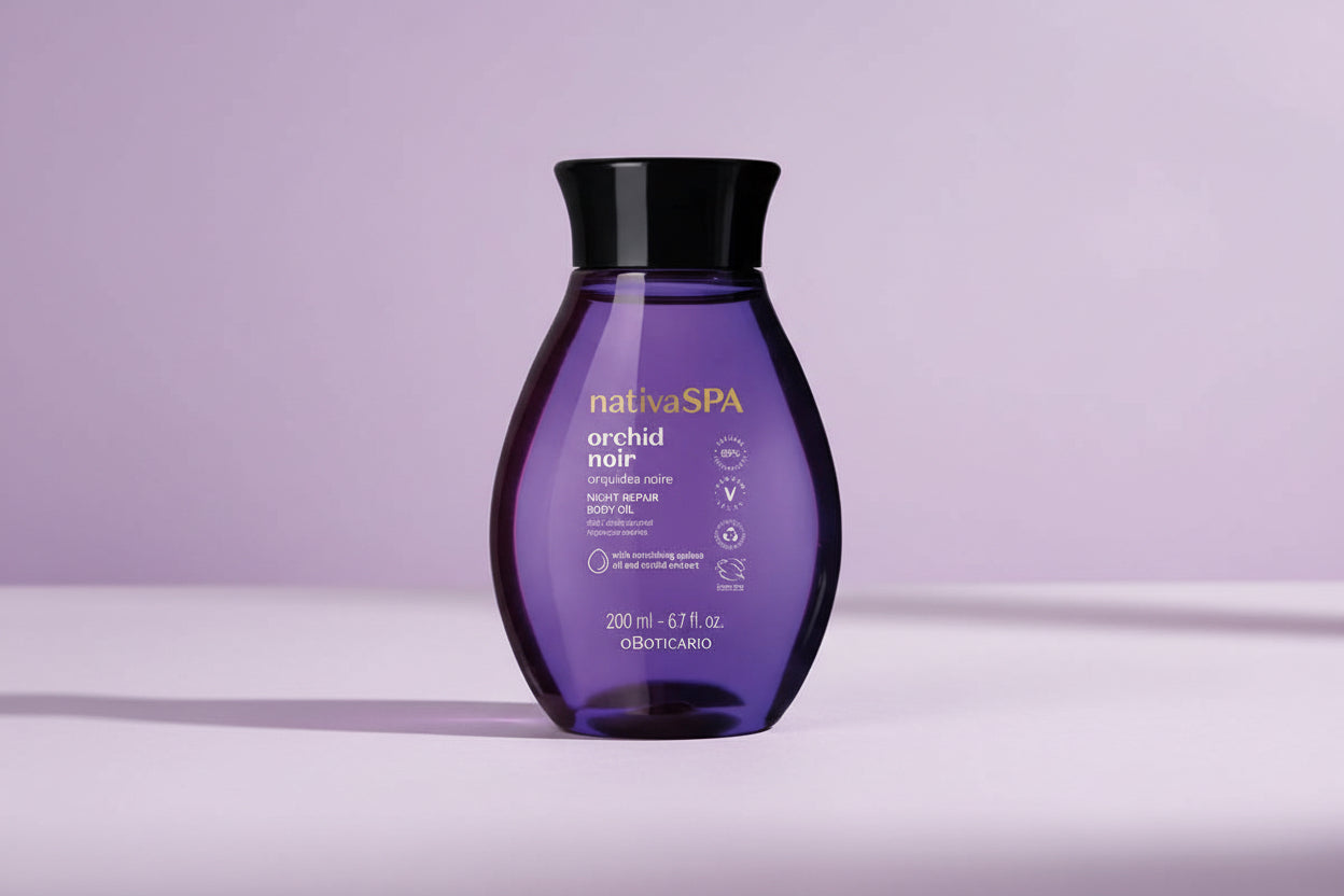 Nativa Spa Orquídea Noire Huile hydratante pour le corps, 200 ml