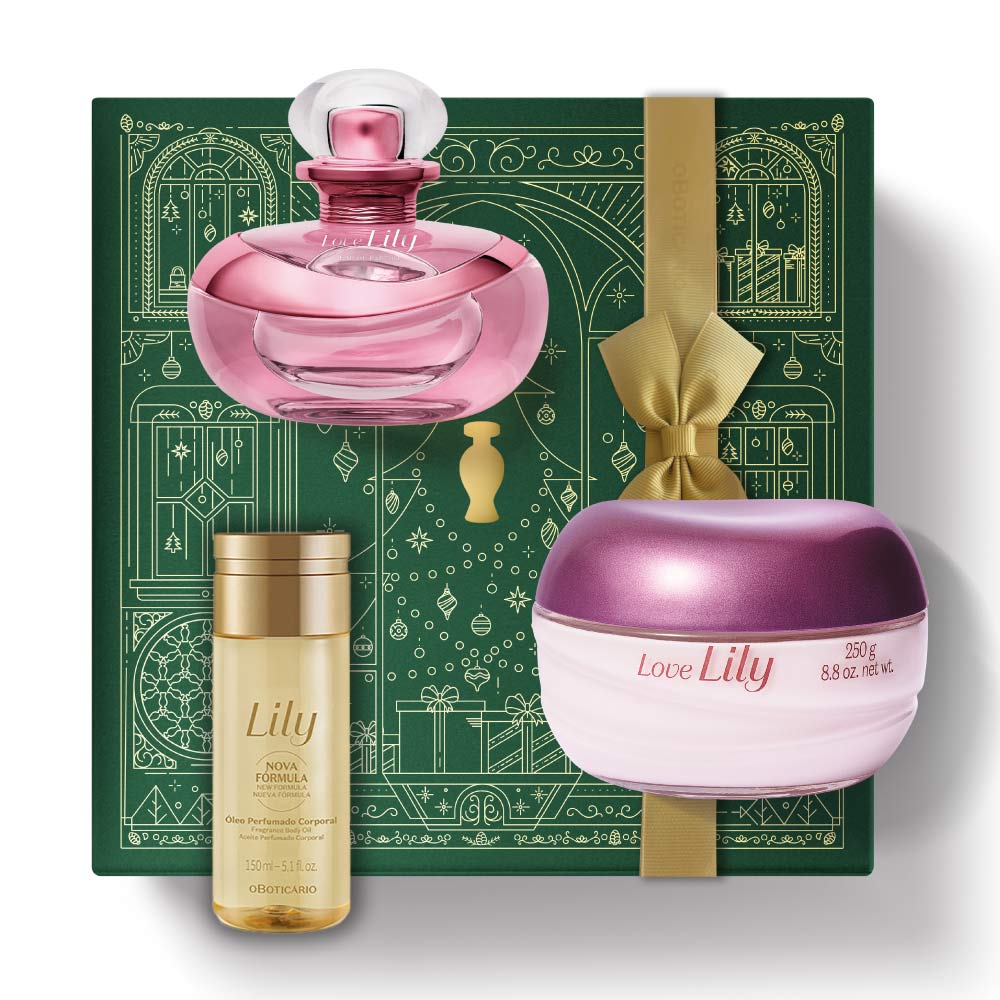 Coffret de Noël parfumé Love Lily