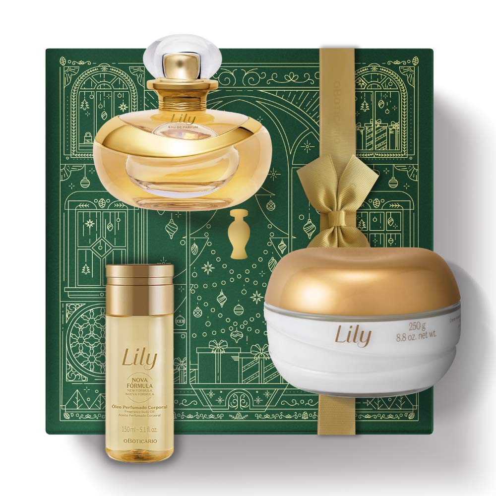 Coffret de Noël parfumé au lys