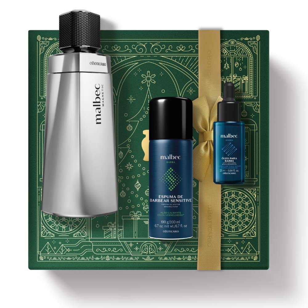 Kit de Noël pour barbe magnétique Malbec