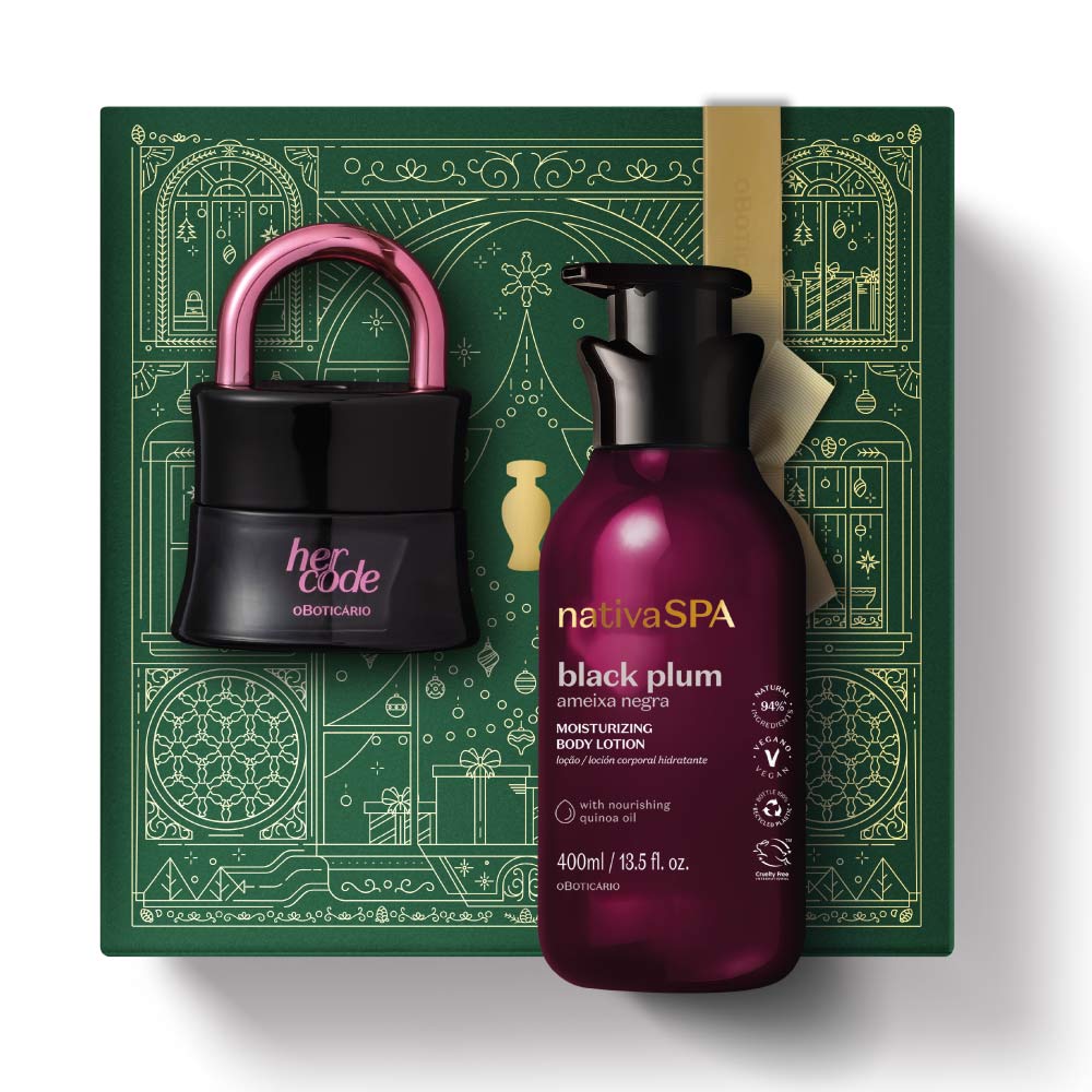 Kit de Noël Her Code Touch Black Plum
