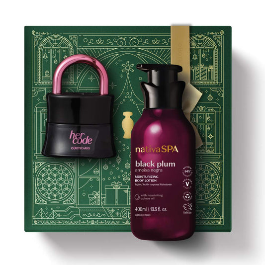 Kit de Noël Her Code Touch Black Plum