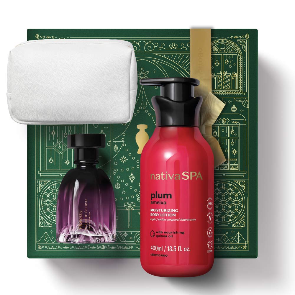 Kit Nécessaire de Noël Floratta Fleur D'Éclipse Prune