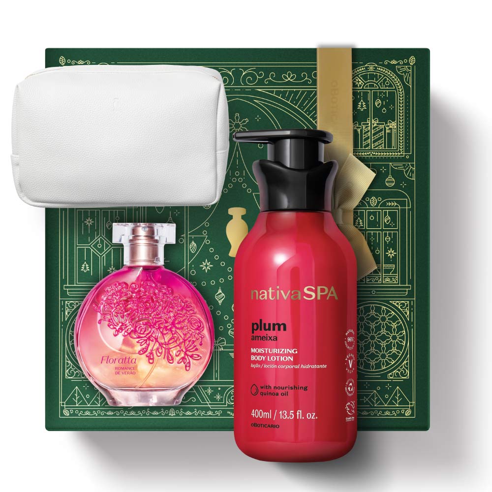 Coffret de Noël Floratta Summer Romance avec trousse de toilette