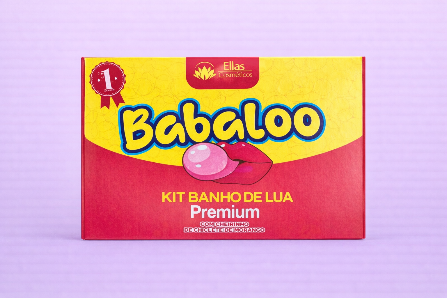 Kit Banho de Lua – Premium -  bubble-gum / fraise